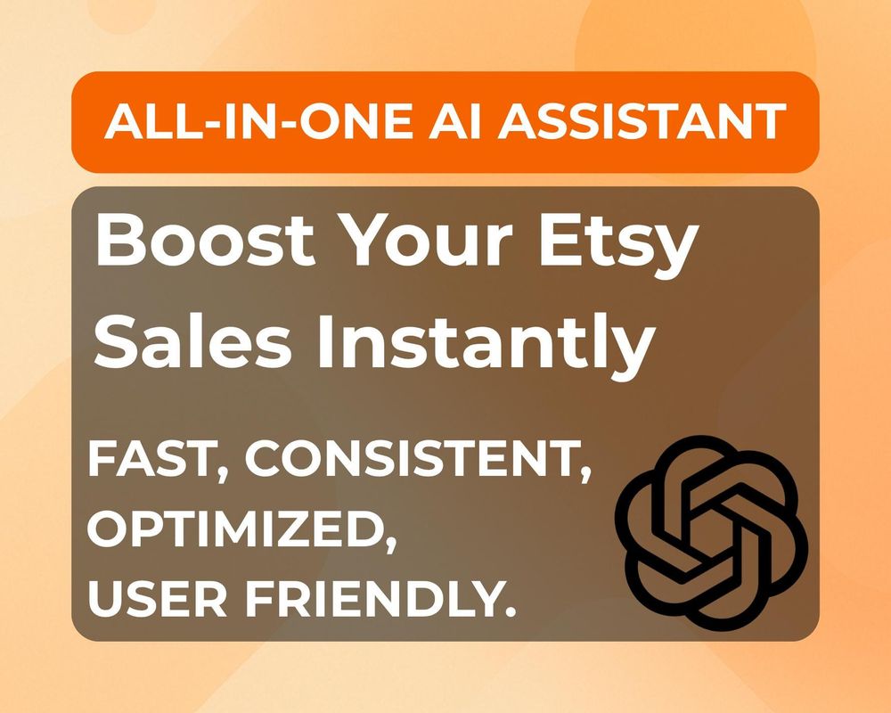 AI | Etsy Listing Assistant | Title, Tag & Description Tool