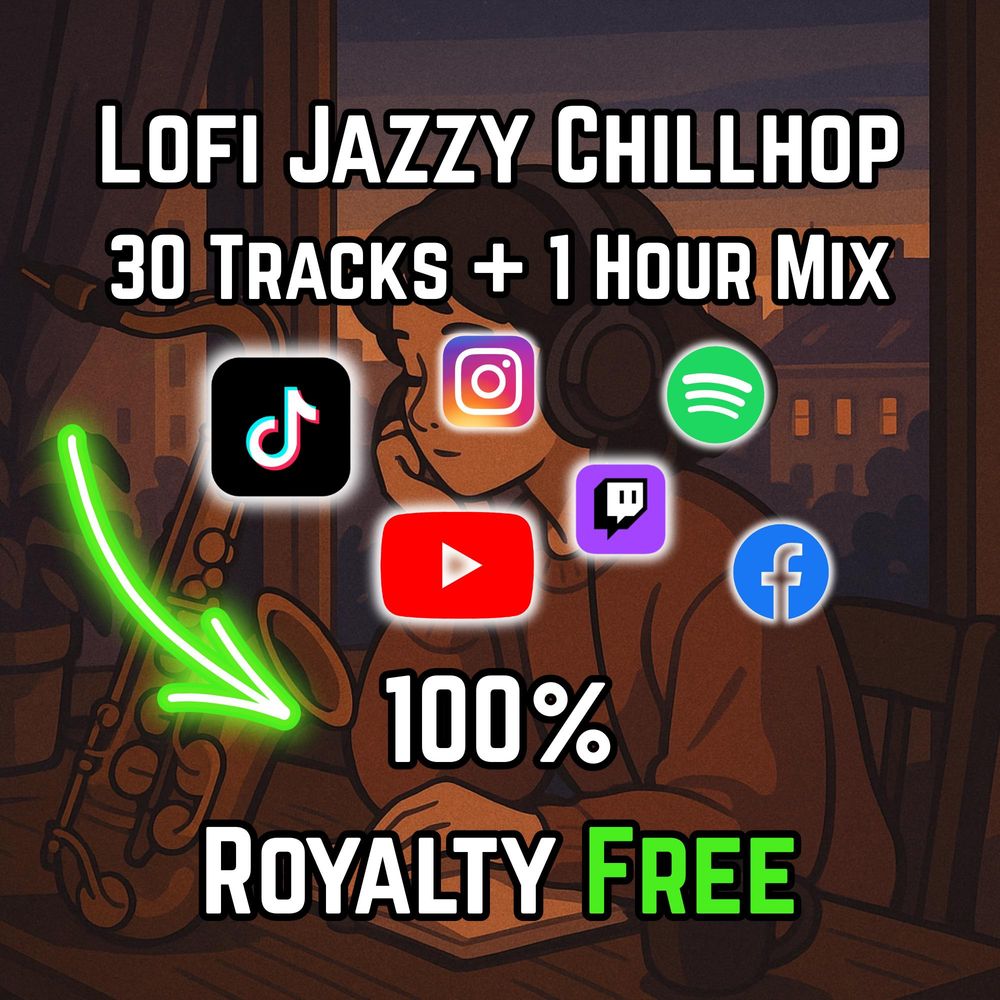 TikTok Safe LoFi Chillhop Jazz Music | 30 Royalty-Free MP3 T...